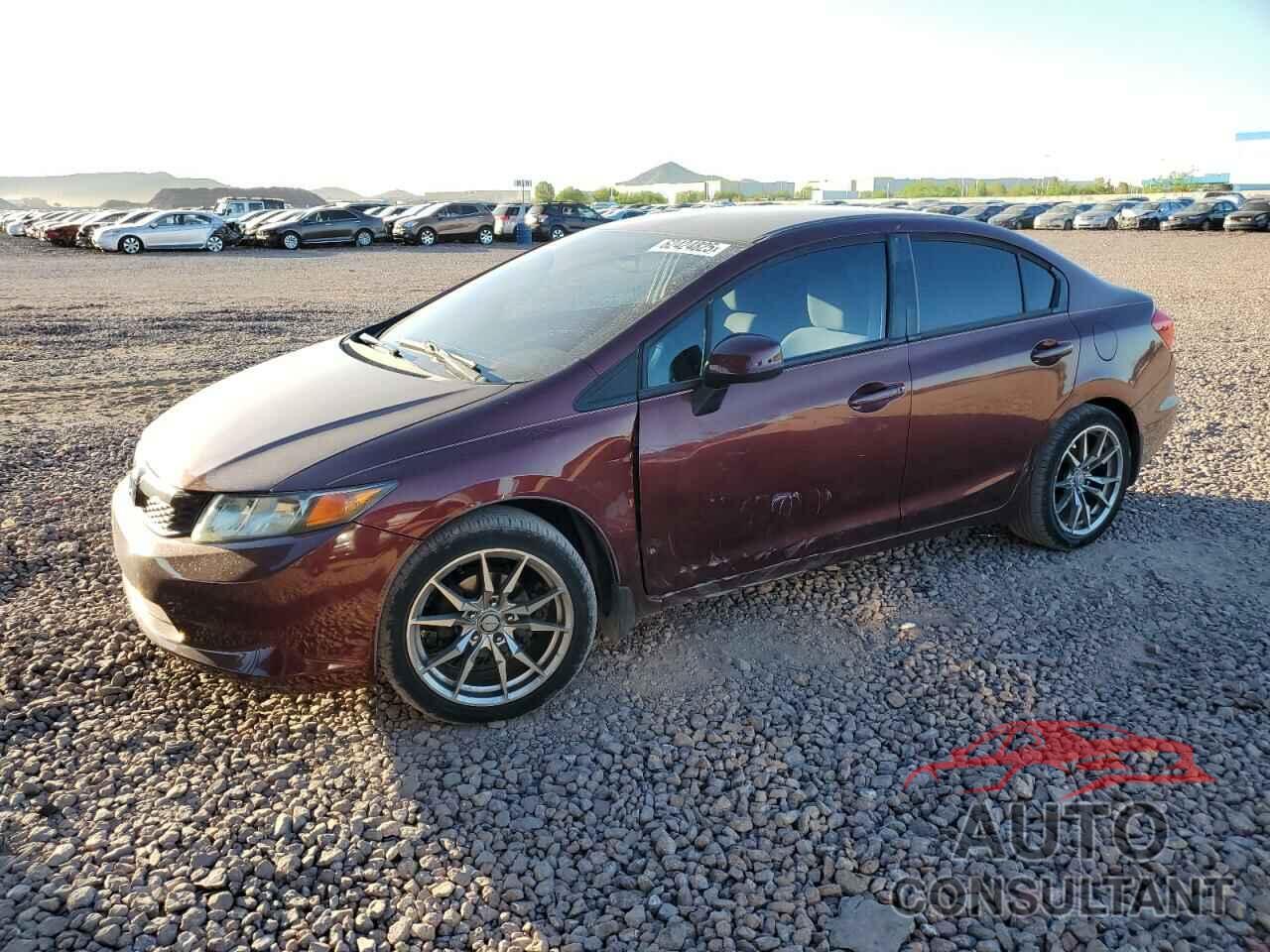 HONDA CIVIC 2012 - 19XFB2F51CE323536