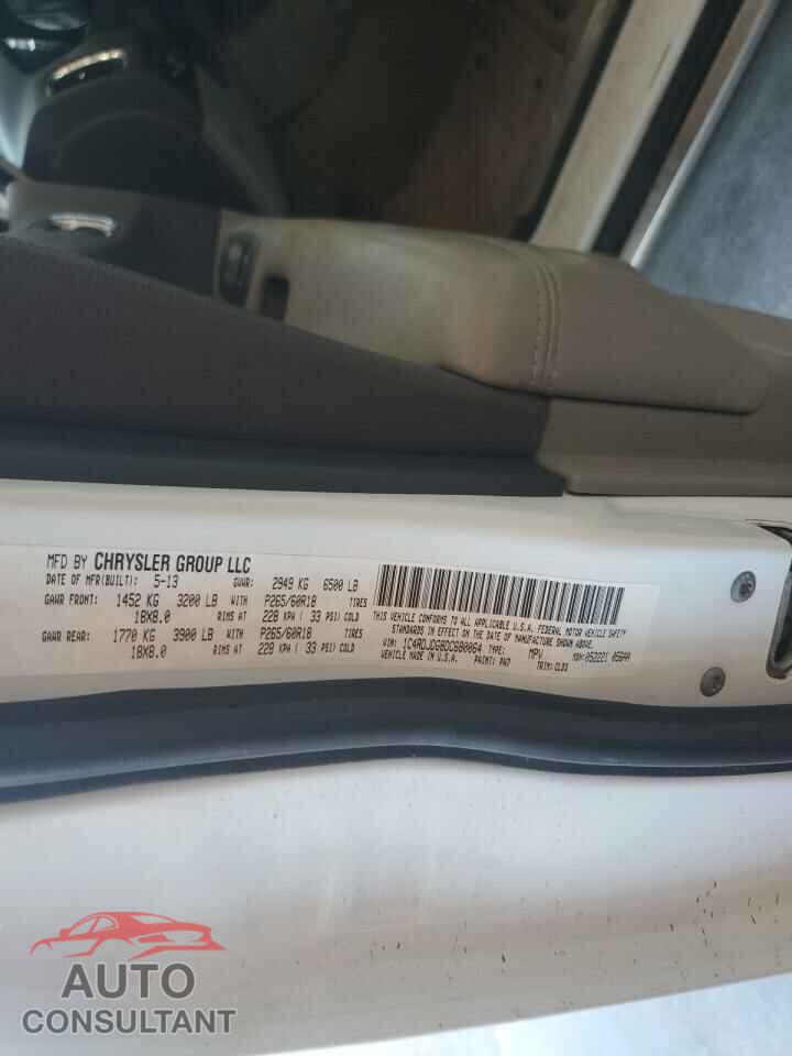 DODGE DURANGO 2013 - 1C4RDJDG8DC680064