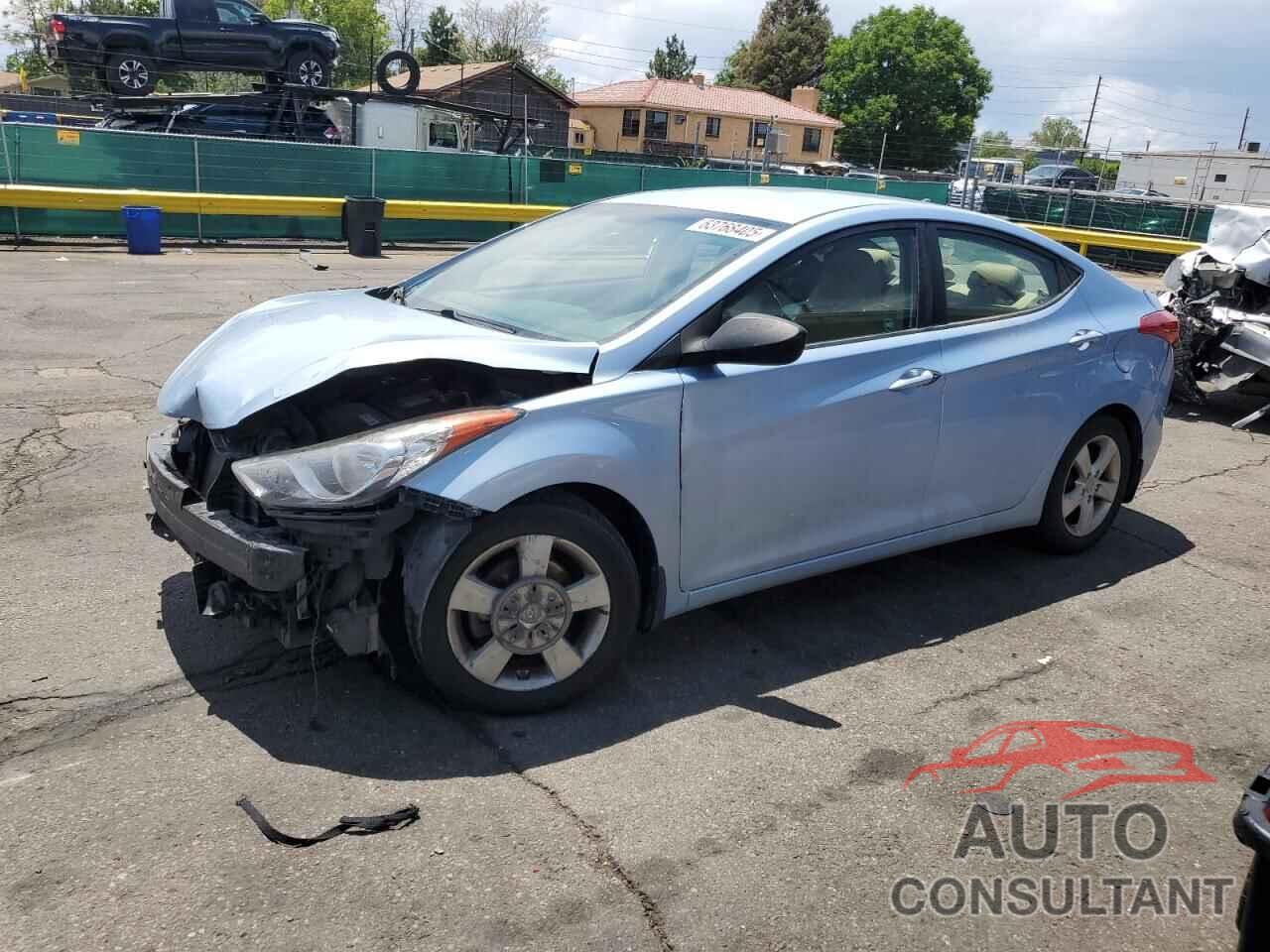 HYUNDAI ELANTRA 2013 - KMHDH4AE4DU634739