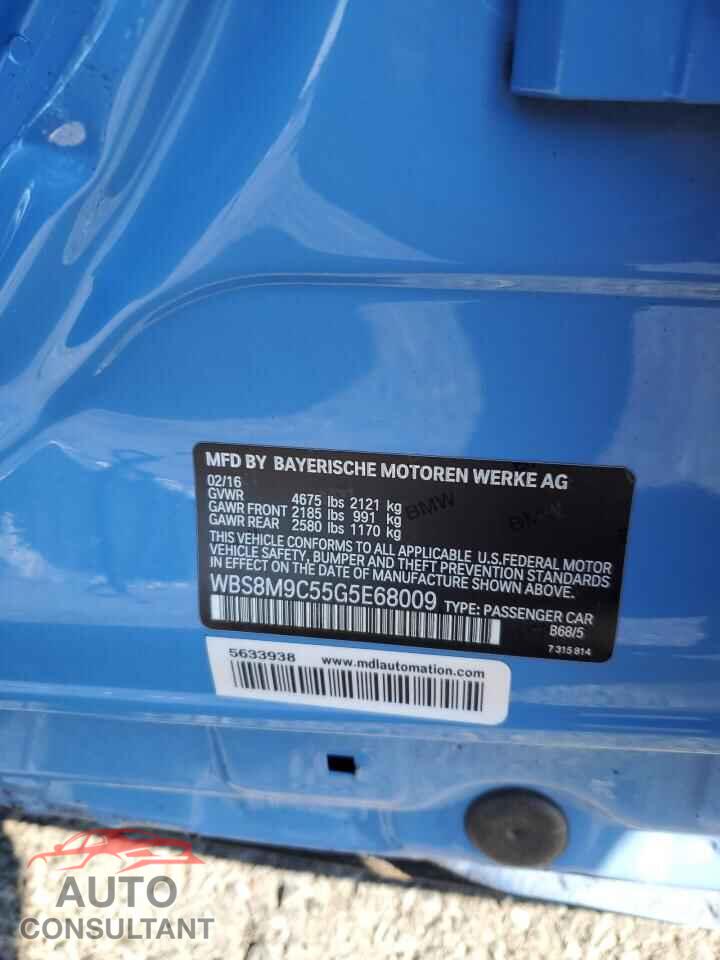 BMW M3 2016 - WBS8M9C55G5E68009