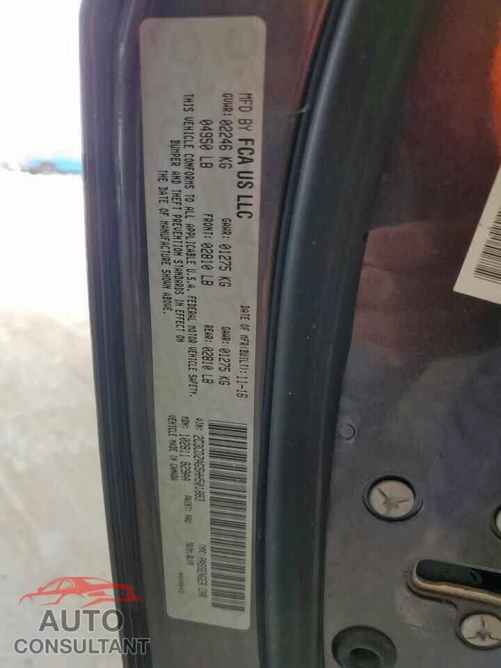 DODGE CHALLENGER 2017 - 2C3CDZAG5HH501883