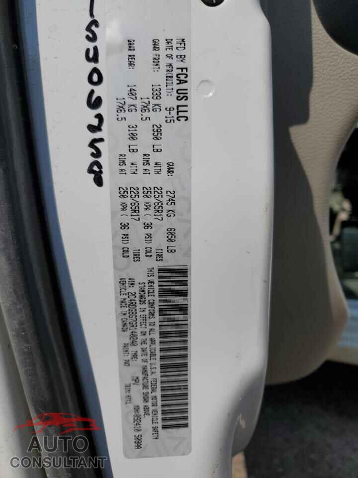 DODGE CARAVAN 2016 - 2C4RDGBG7GR140240