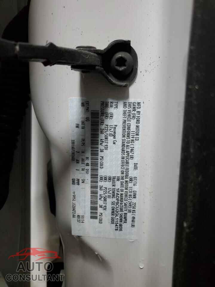 FORD CMAX 2016 - 1FADP5CU2GL115478