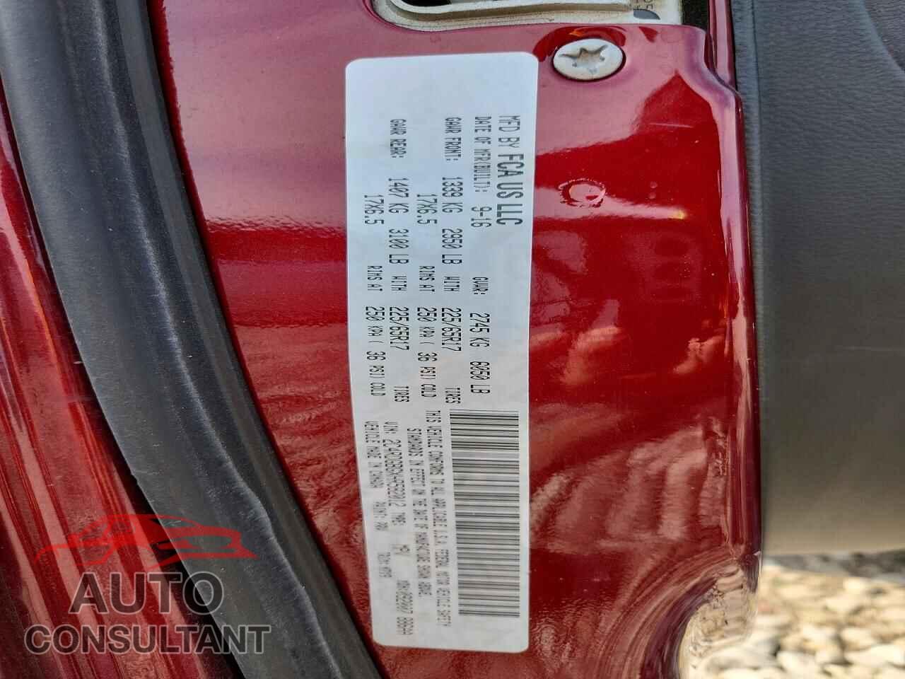 DODGE CARAVAN 2017 - 2C4RDGBGXHR582012