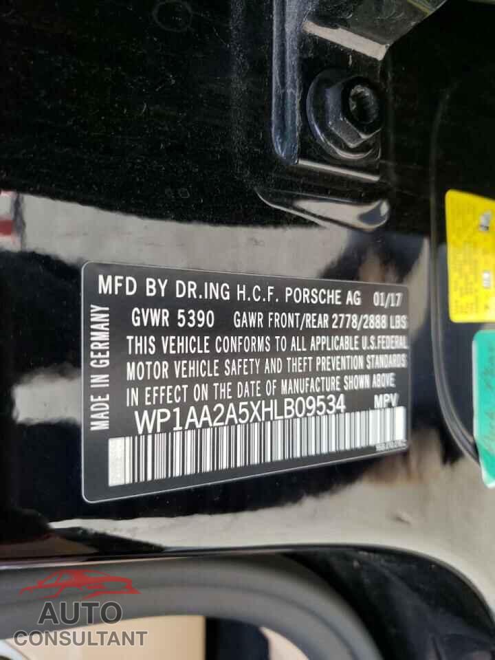 PORSCHE MACAN 2017 - WP1AA2A5XHLB09534
