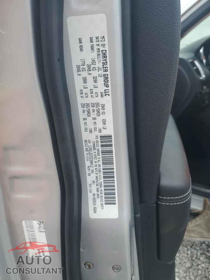 DODGE DURANGO 2013 - 1C4RDJEG7DC500412