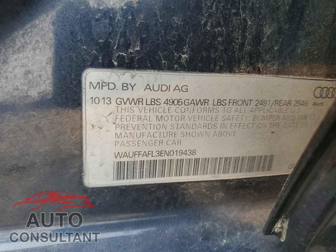 AUDI A4 2014 - WAUFFAFL3EN019438