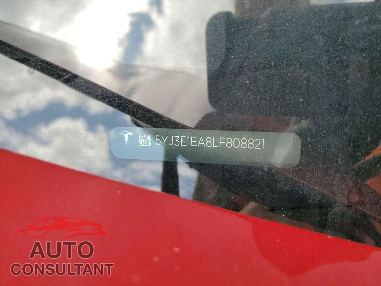 TESLA MODEL 3 2020 - 5YJ3E1EA8LF808821