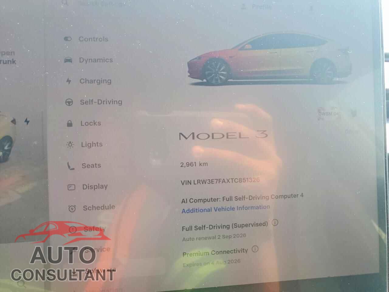 TESLA MODEL 3 2026 - LRW3E7FAXTC851326