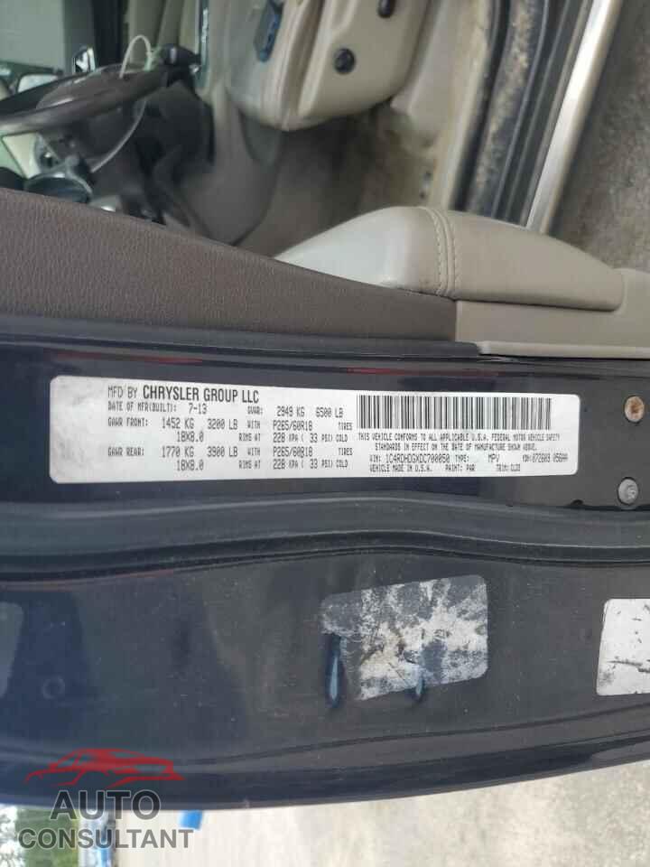 DODGE DURANGO 2013 - 1C4RDHDGXDC700050