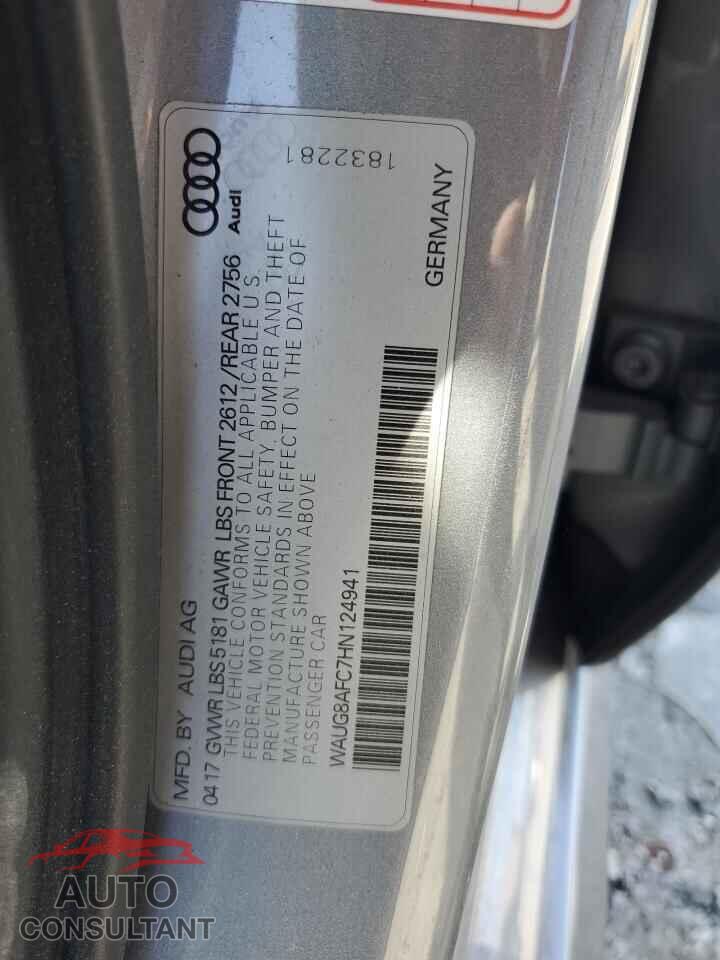 AUDI A6 2017 - WAUG8AFC7HN124941