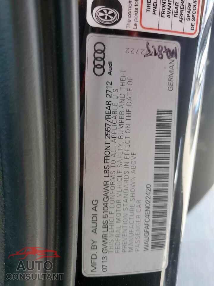 AUDI A6 2014 - WAUGFAFC4EN022420