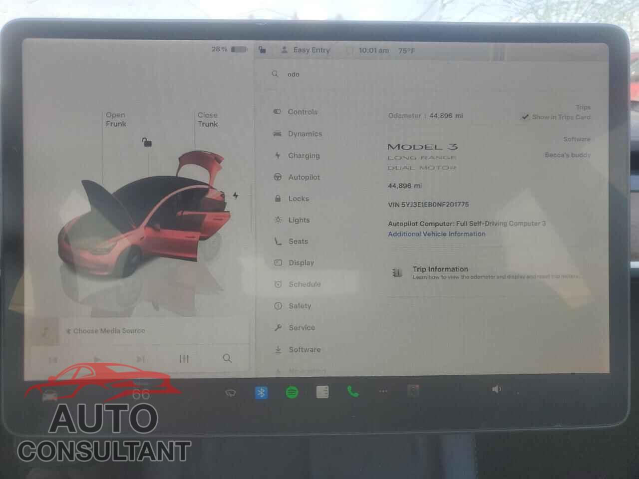 TESLA MODEL 3 2022 - 5YJ3E1EB0NF201775