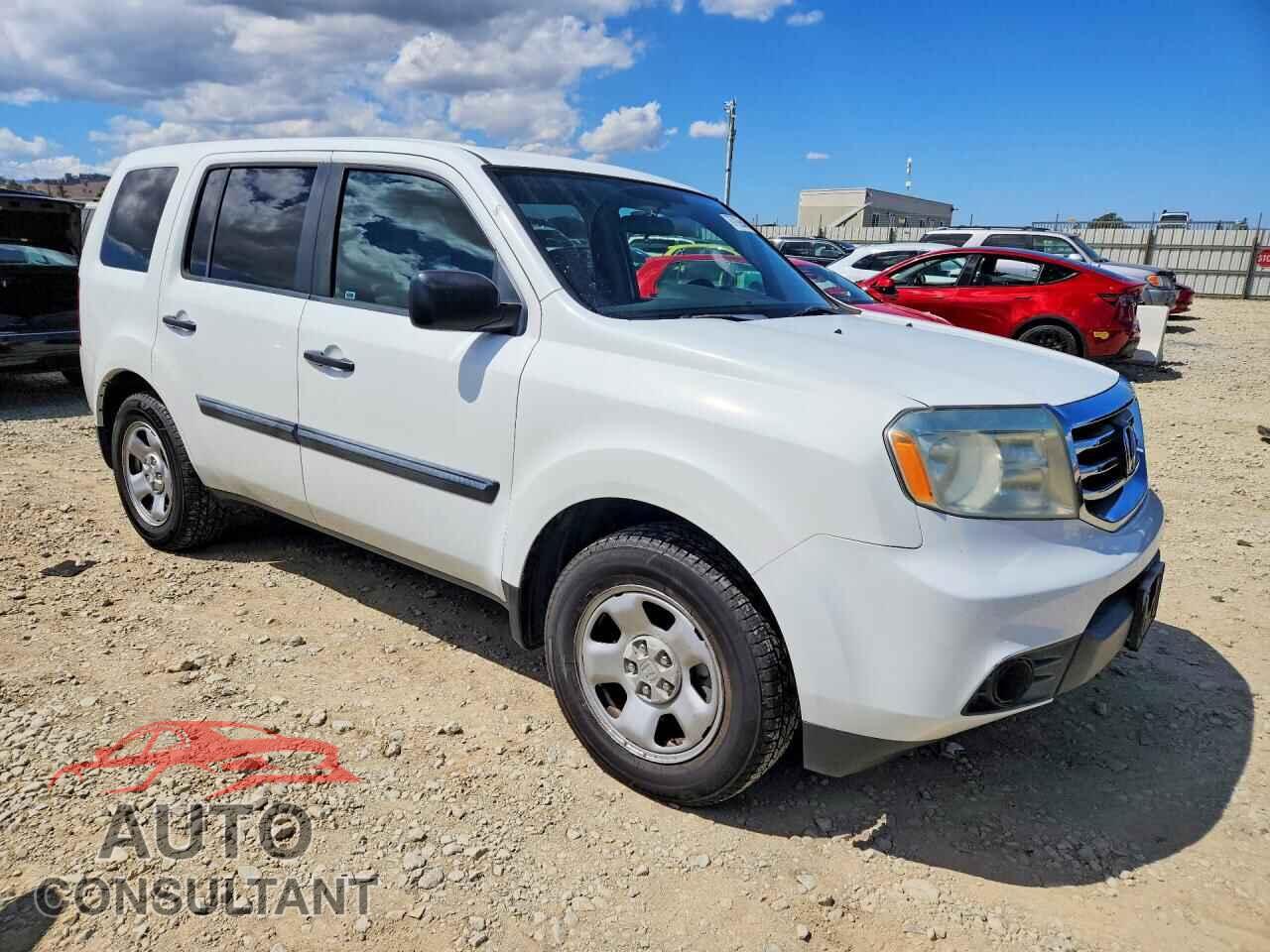 HONDA PILOT 2013 - 5FNYF3H26DB001167