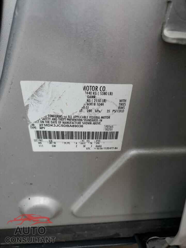 FORD EDGE 2013 - 2FMDK3JC5DBA89036