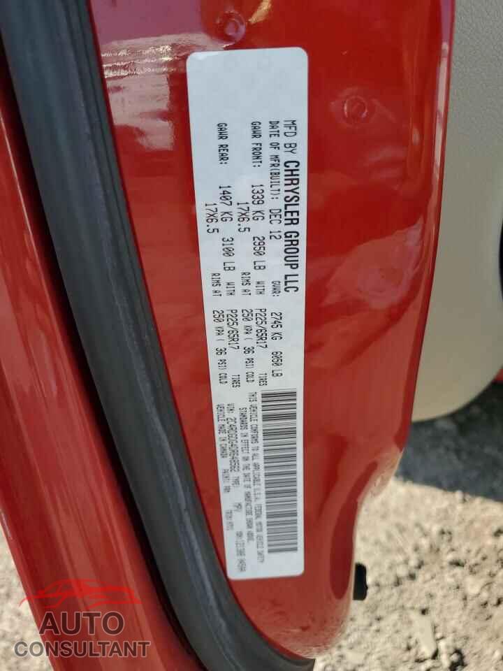 DODGE CARAVAN 2013 - 2C4RDGDG4DR648562