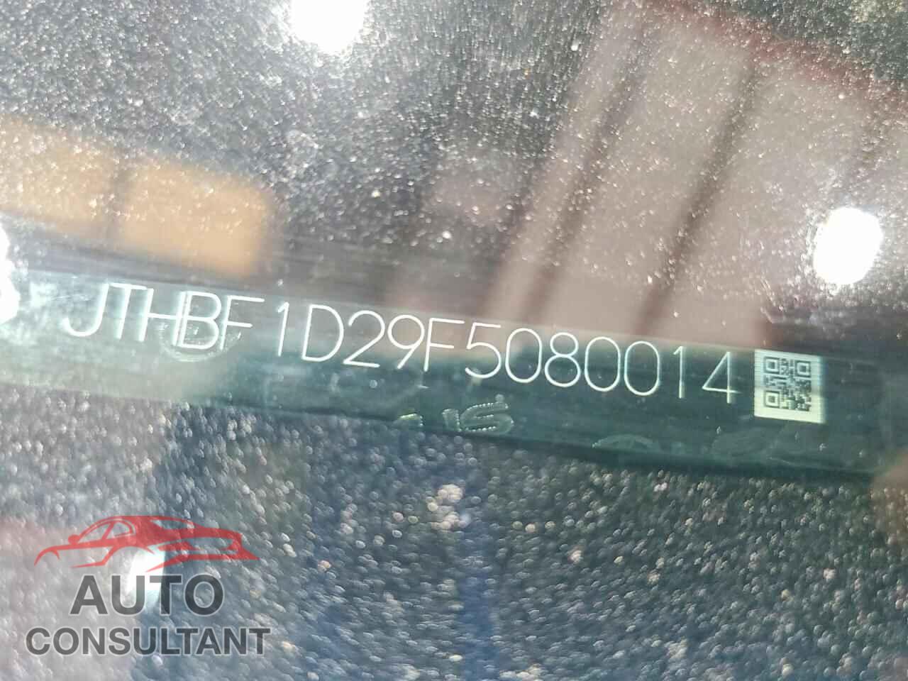 LEXUS IS 2015 - JTHBF1D29F5080014