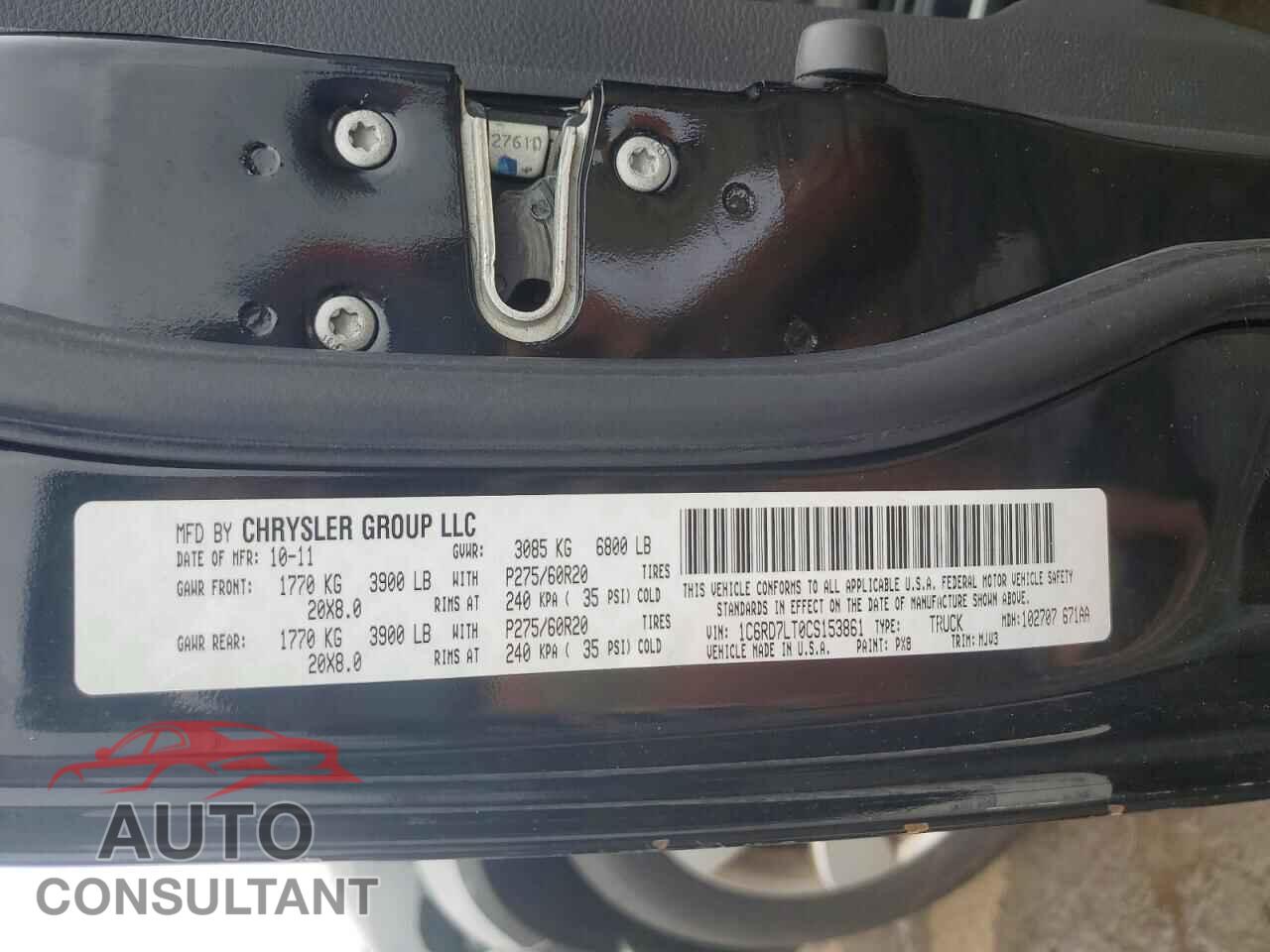DODGE RAM 1500 2012 - 1C6RD7LT0CS153861