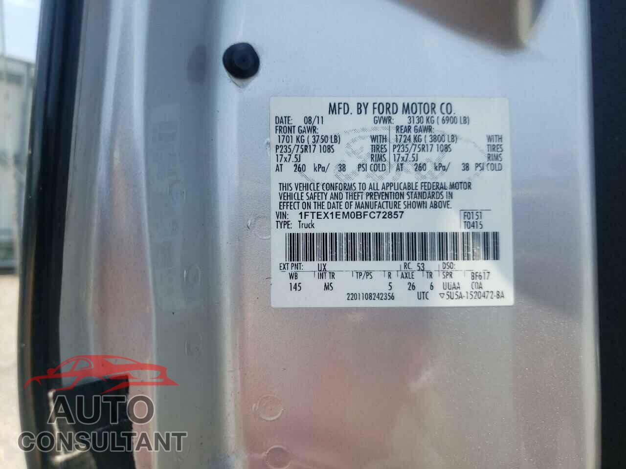FORD F-150 2011 - 1FTEX1EM0BFC72857