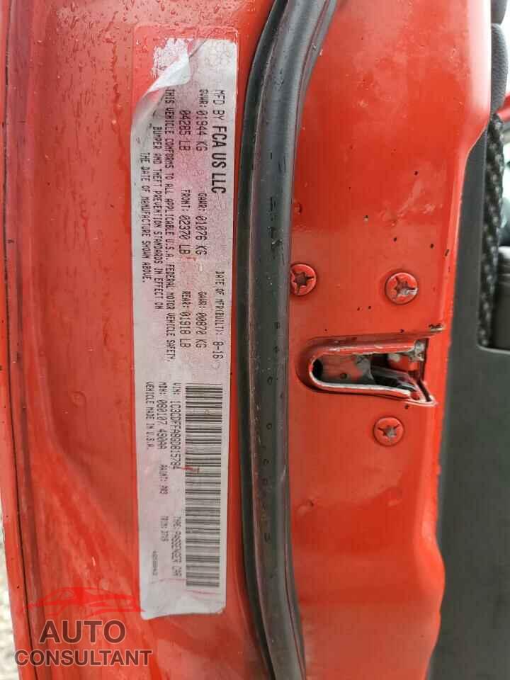 DODGE DART 2016 - 1C3CDFFA8GD815784