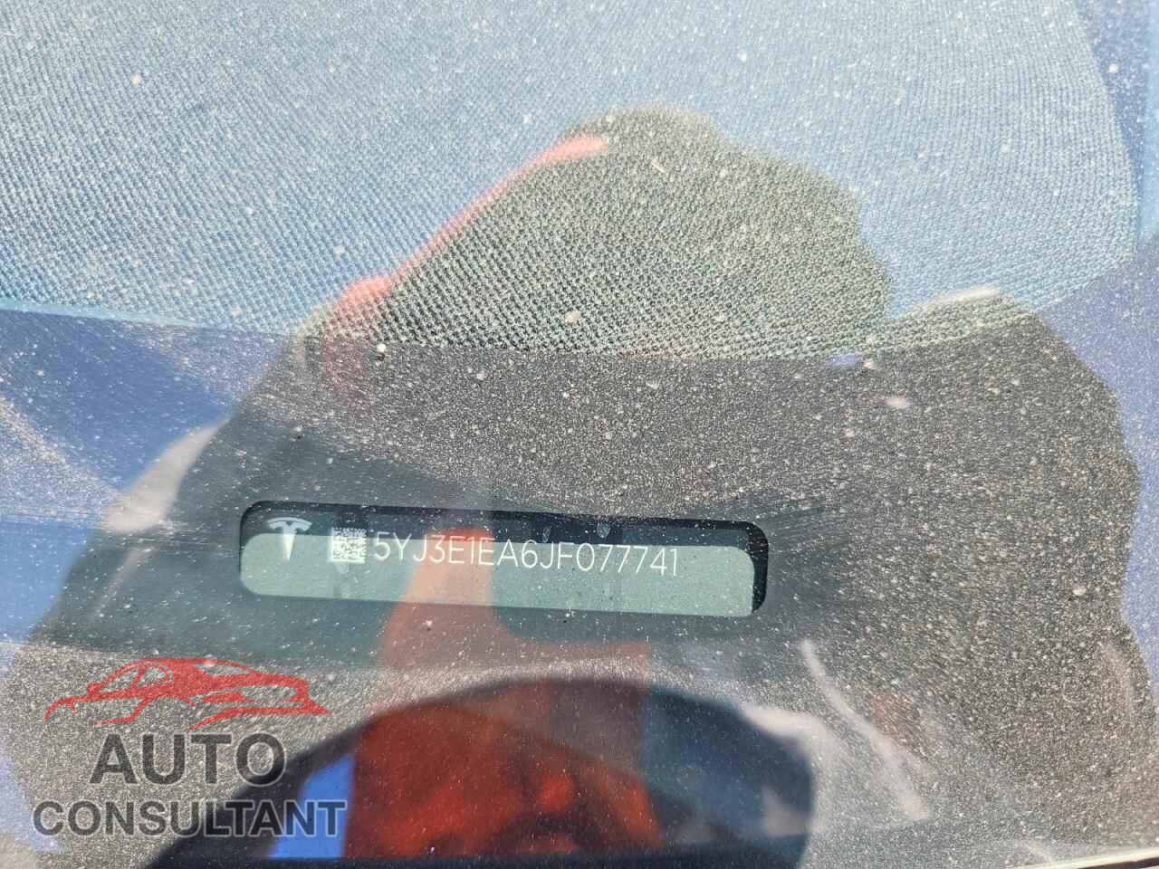 TESLA MODEL 3 2018 - 5YJ3E1EA6JF077741