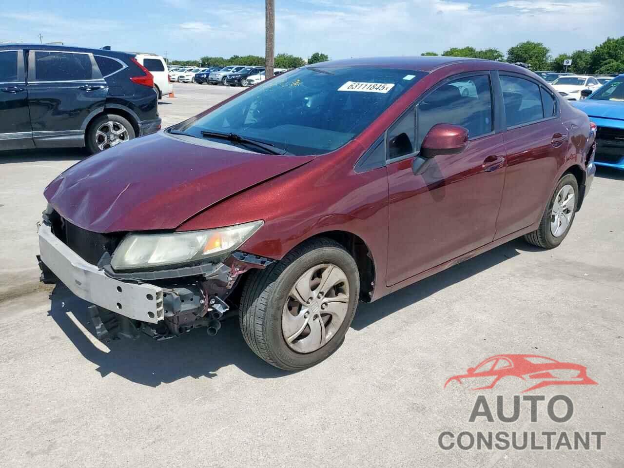 HONDA CIVIC 2013 - 2HGFB2F5XDH553471