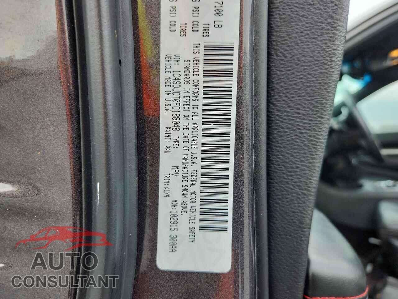 DODGE DURANGO 2015 - 1C4SDJCT0FC188048