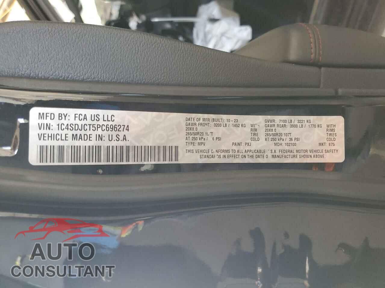 DODGE DURANGO 2023 - 1C4SDJCT5PC696274