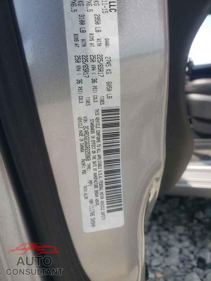 DODGE CARAVAN 2016 - 2C4RDGEG6GR225968