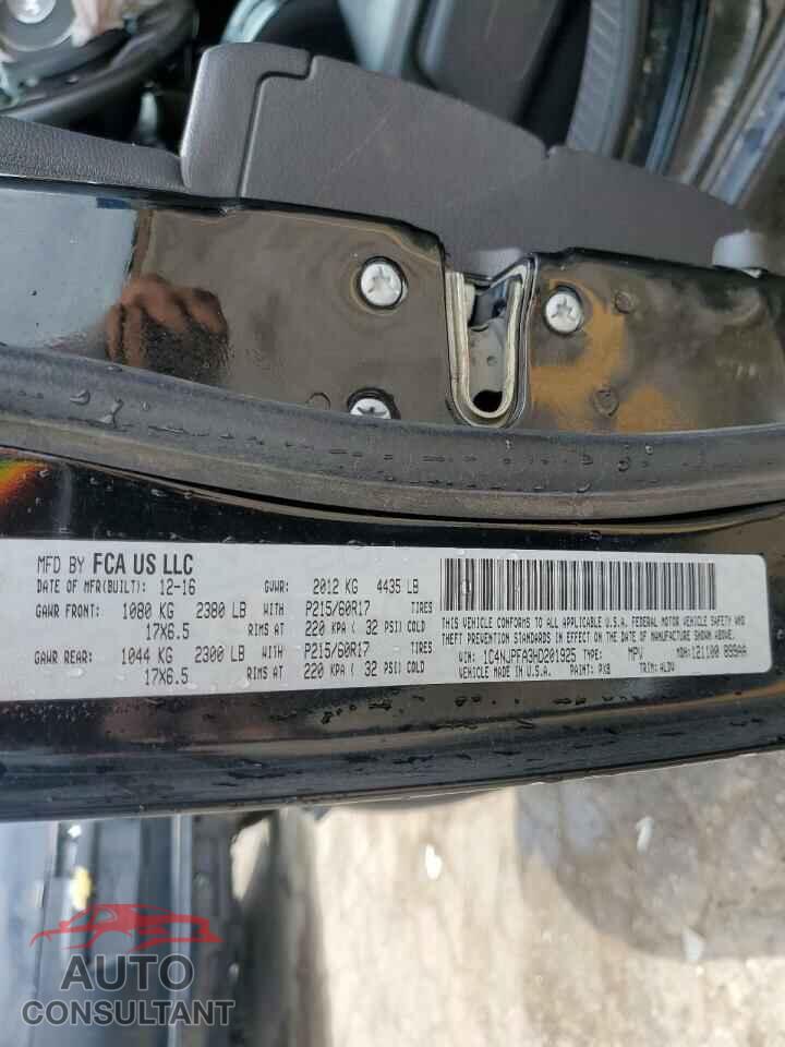 JEEP PATRIOT 2017 - 1C4NJPFA3HD201925