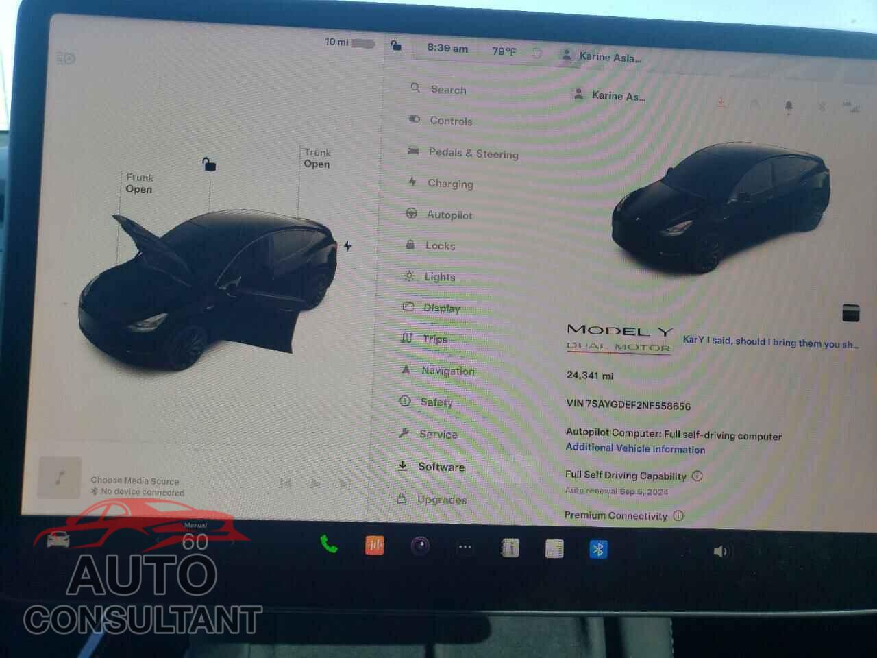 TESLA MODEL Y 2022 - 7SAYGDEF2NF558656