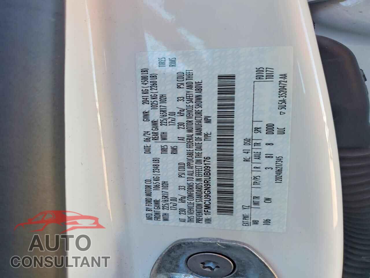 FORD ESCAPE 2024 - 1FMCU9GN9RUB09176