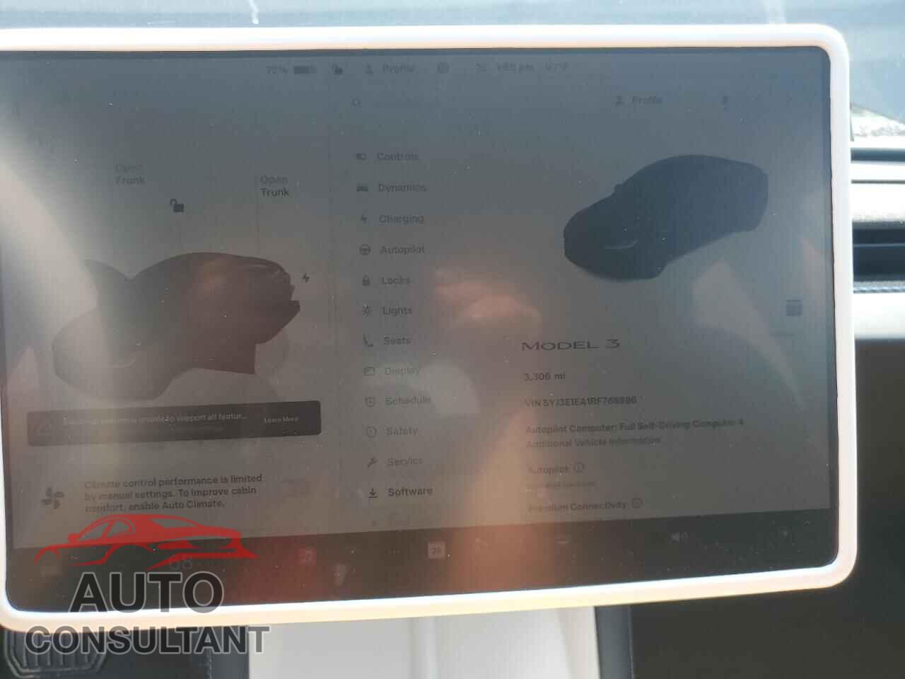 TESLA MODEL 3 2024 - 5YJ3E1EA1RF768896