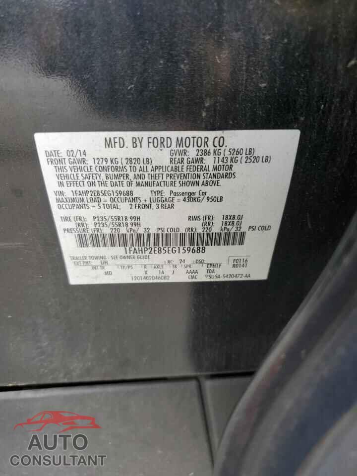 FORD TAURUS 2014 - 1FAHP2E85EG159688