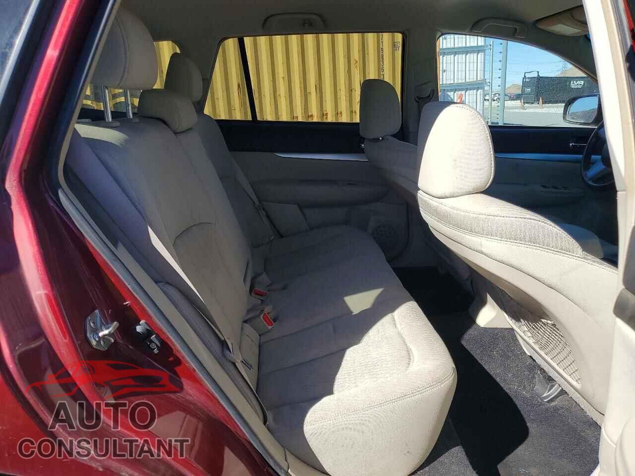 SUBARU OUTBACK 2011 - 4S4BRBCC4B3400656