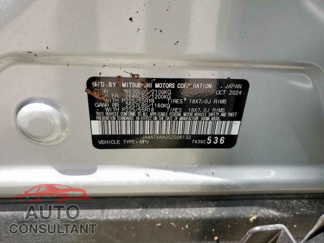 MITSUBISHI ECLIPSE 2025 - JA4ATVAA0SZ006132