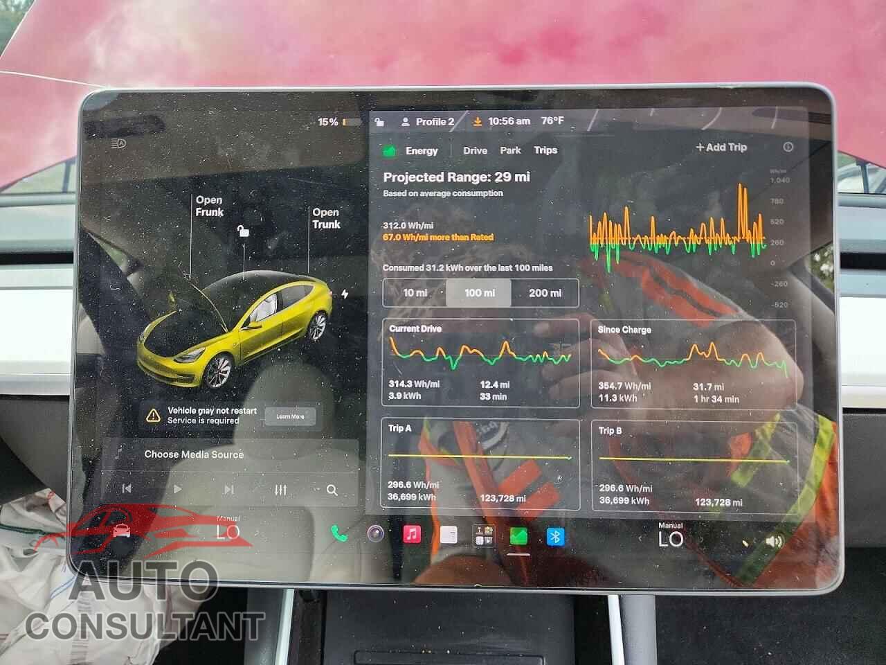TESLA MODEL 3 2019 - 5YJ3E1EB9KF454928