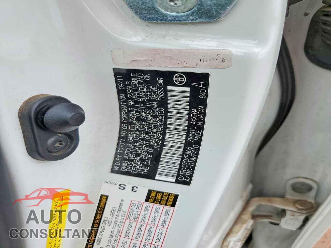 TOYOTA PRIUS 2012 - JTDZN3EU9C3028100