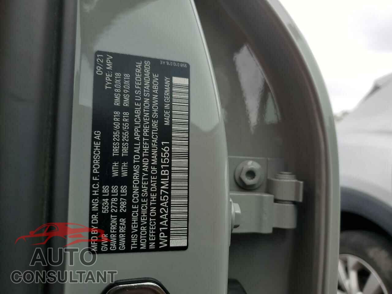 PORSCHE MACAN 2021 - WP1AA2A57MLB15561