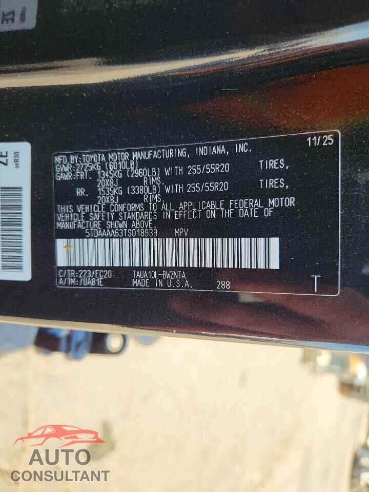 LEXUS UNKNOWN 2026 - 5TDAAAA63TS018939