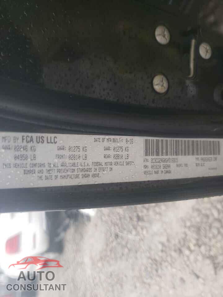 DODGE CHALLENGER 2016 - 2C3CDZAG0GH316915