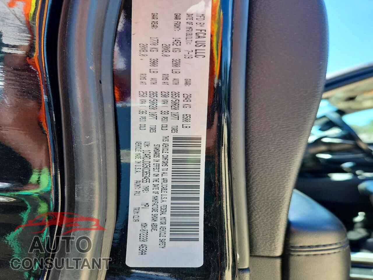 DODGE DURANGO 2019 - 1C4RDJDG5KC853455