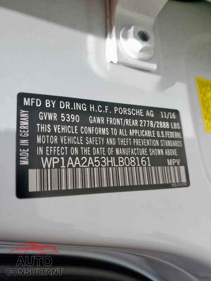 PORSCHE MACAN 2017 - WP1AA2A53HLB08161