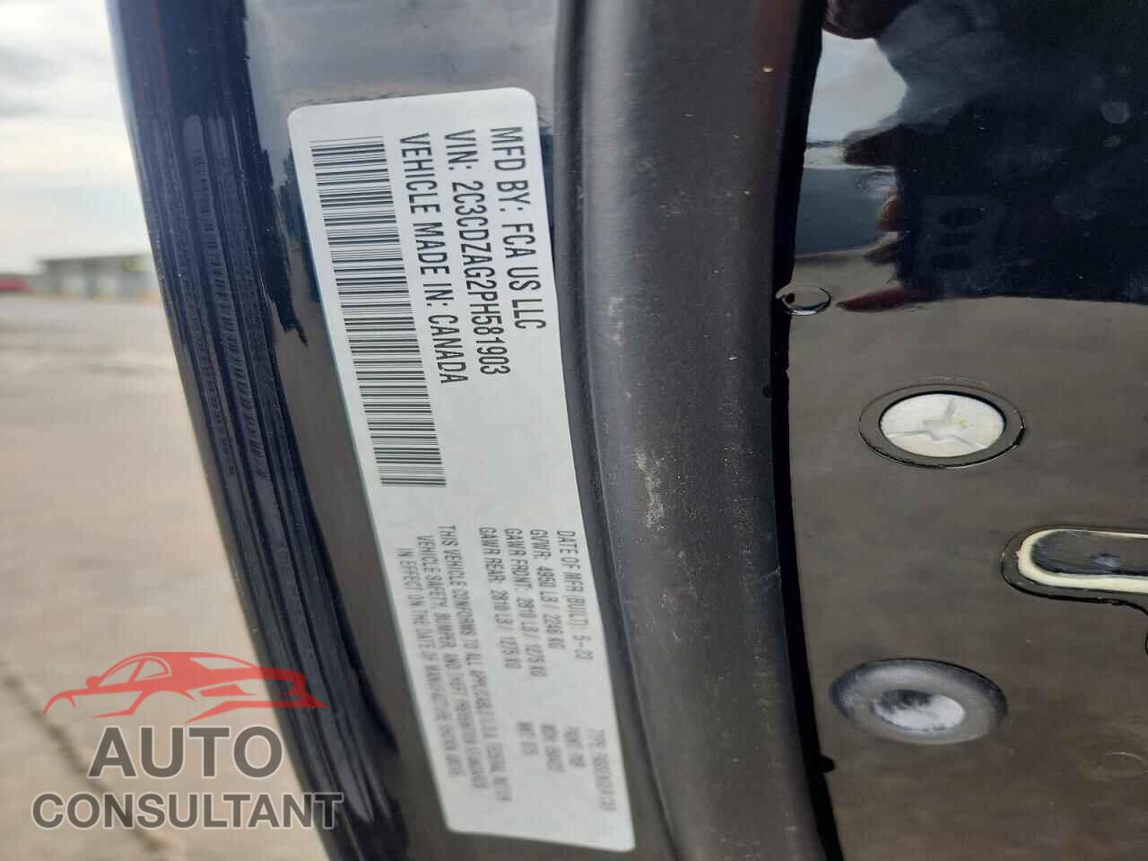 DODGE CHALLENGER 2023 - 2C3CDZAG2PH581903