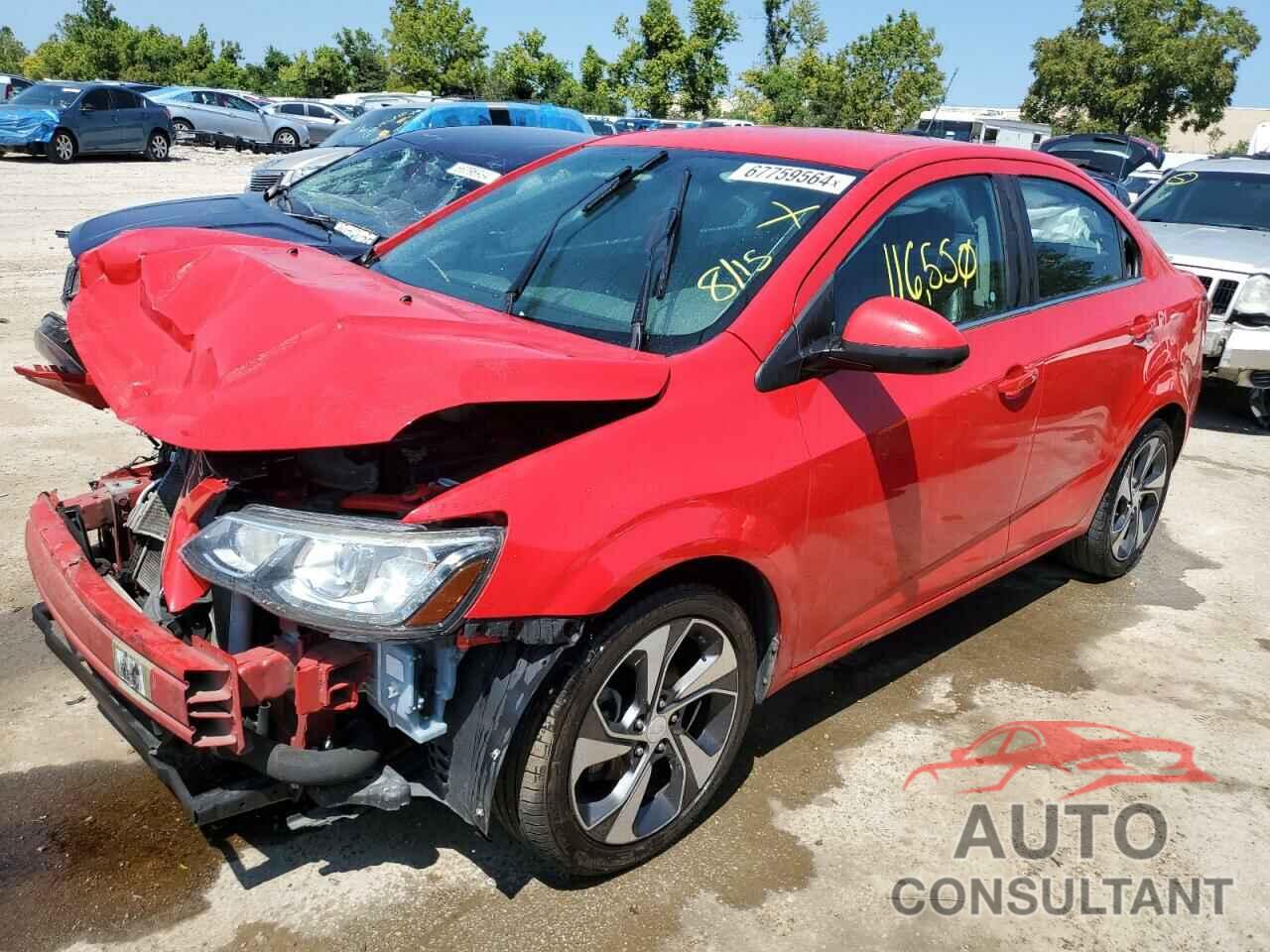 CHEVROLET SONIC 2017 - 1G1JF5SB2H4126940