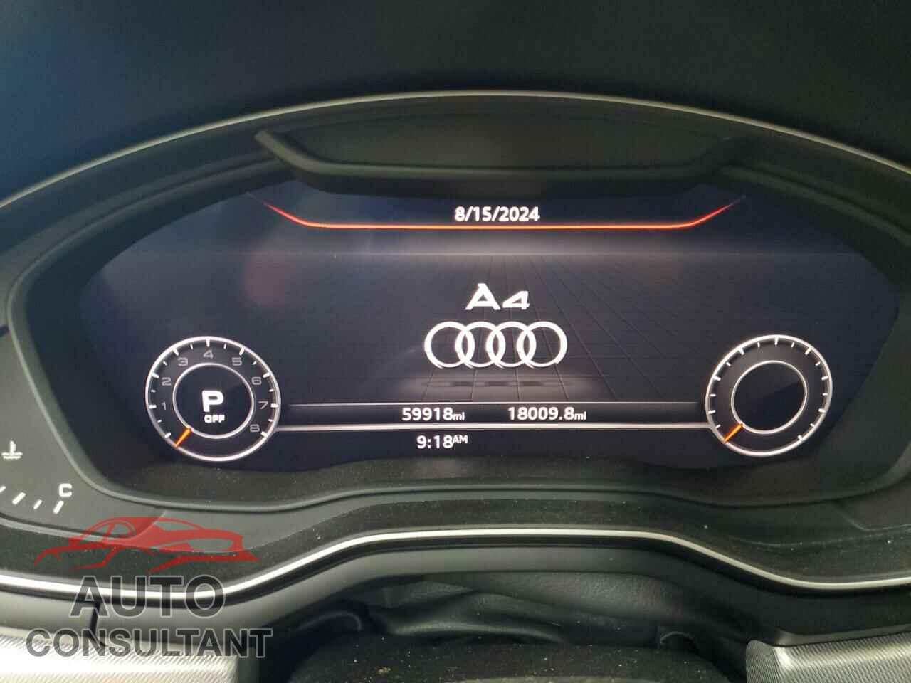 AUDI A4 2018 - WAUKMAF48JA229175