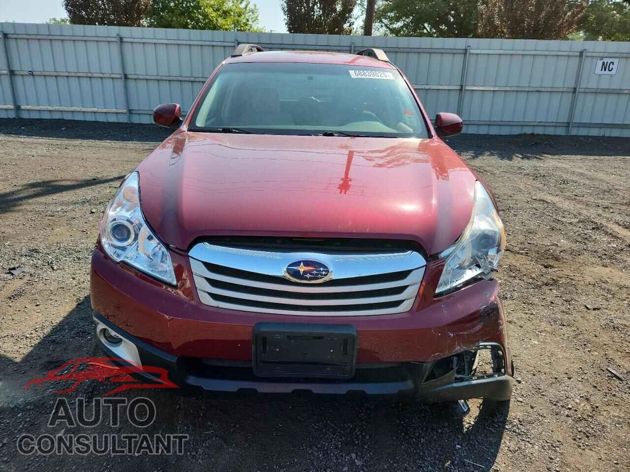 SUBARU OUTBACK 2011 - 4S4BRBCC4B3437884