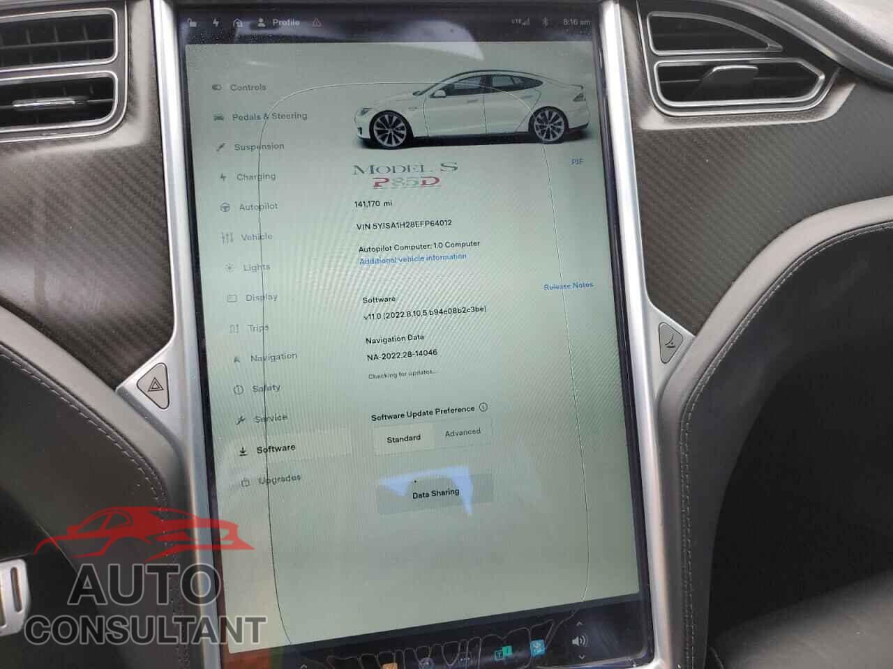 TESLA MODEL S 2014 - 5YJSA1H28EFP64012