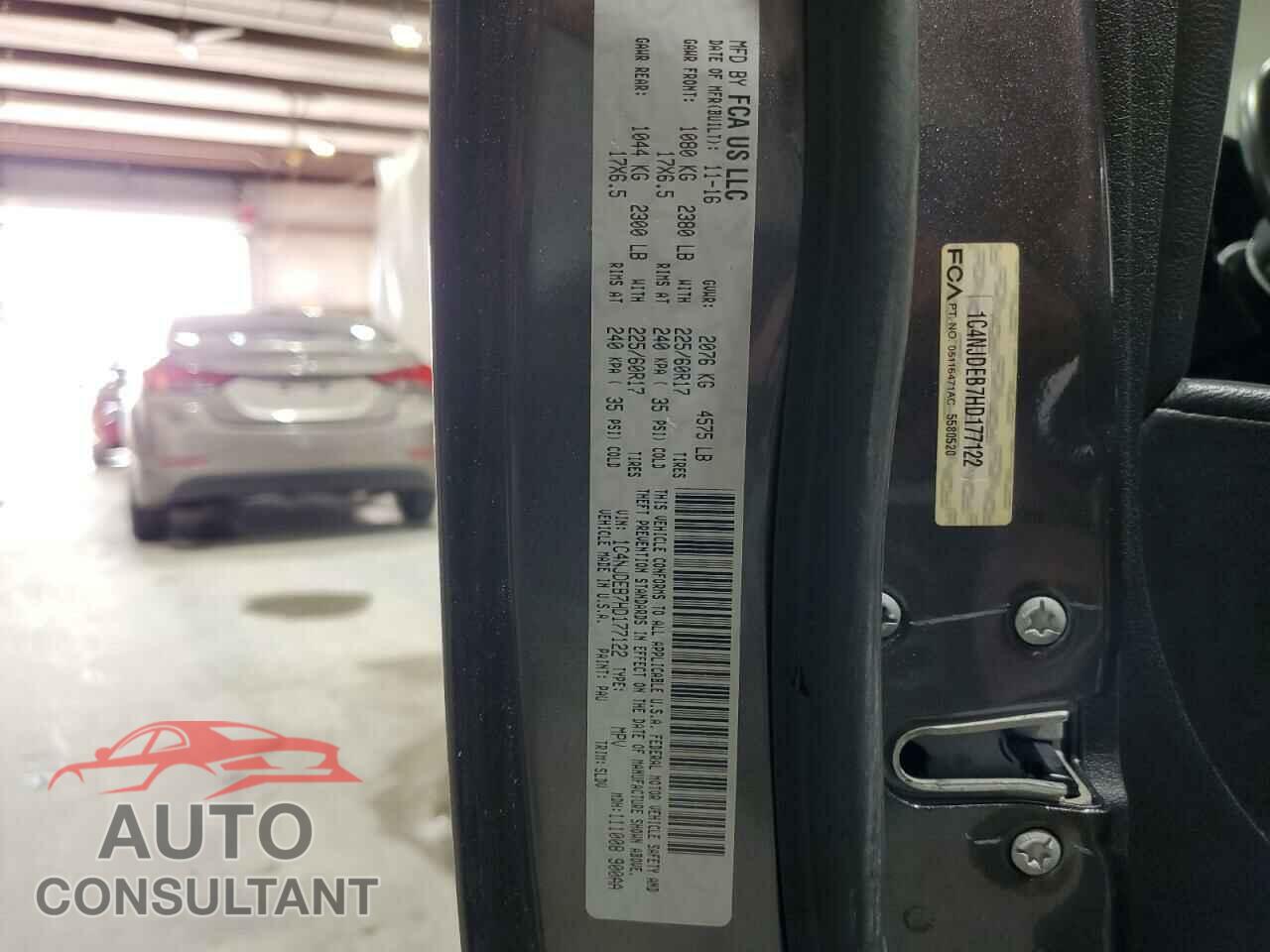 JEEP COMPASS 2017 - 1C4NJDEB7HD177122
