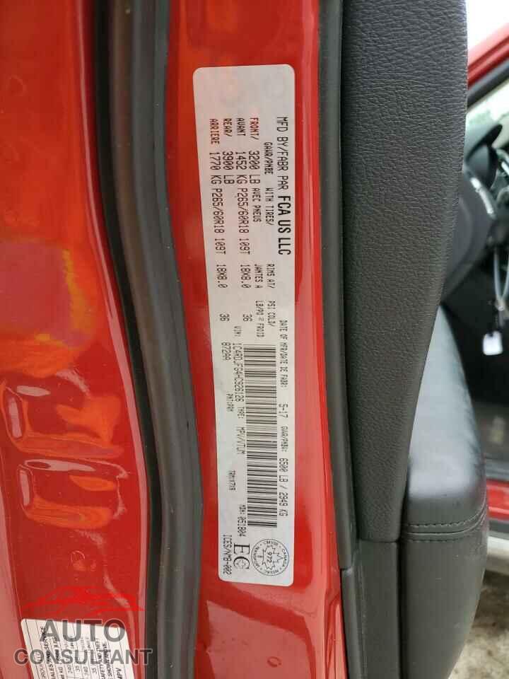 DODGE DURANGO 2017 - 1C4RDJFG4HC926126